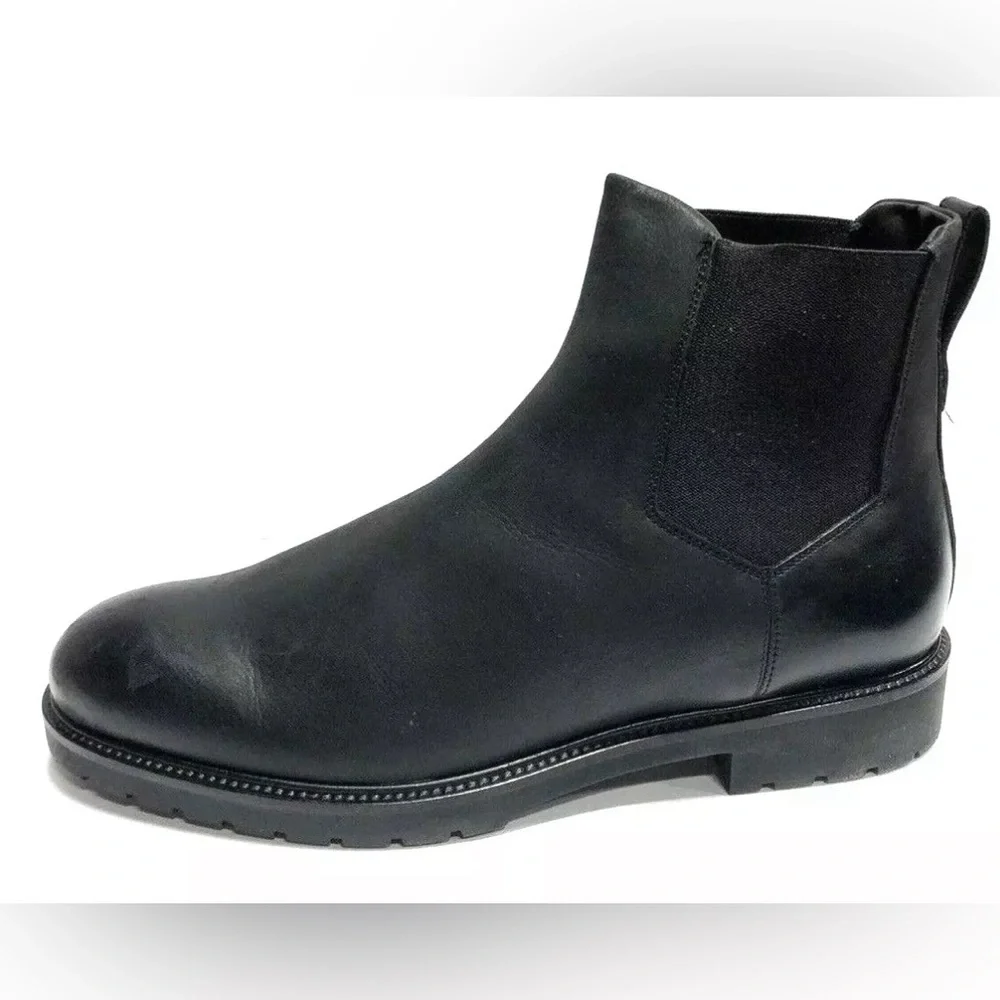 Ross Snow, Mens Fabio Chelsea Black Leather Boot, Size 11 M
